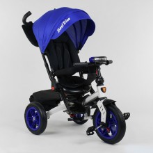 Детский трехколесный велосипед Best Trike 9500 - 9070 музыкальная панел Ремень безопасности Поворотное сиденье Белый с синим