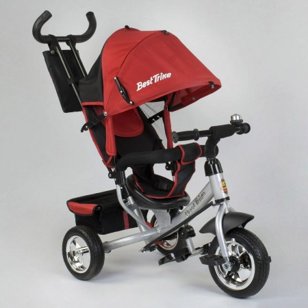 Детский трехколесный велосипед Best Trike 6588 - 14-647 с ремнями безопасности Красный