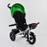 Детский трехколесный велосипед Best Trike 6088 F - 1990 Поворотное сидение Пульт Сумка для мелочей Белый с зеленым