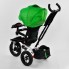 Детский трехколесный велосипед Best Trike 6088 F - 1990 Поворотное сидение Пульт Сумка для мелочей Белый с зеленым