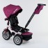 Детский трехколесный велосипед Best Trike 9288 В - 6945 музыкальная панел Ремень безопасности Поворотное сиденье Фиолетовый