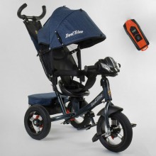 Велосипед трехколесный Best Trike 7700 В / 74-505 музыкальная фара с USB поворотное сиденье Синий