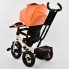 Детский трехколесный велосипед Best Trike 6088 F - 2230 Поворотное сидение Пульт Сумка для мелочей Бежевый с оранжевым