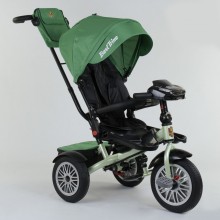 Детский трехколесный велосипед Best Trike 9288 В - 7215 музыкальная панел Ремень безопасности Страховочный бампер Зеленый