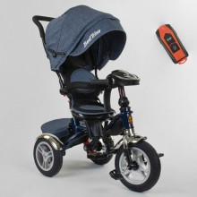 Детский трехколесный велосипед Best Trike 5890/84-710 Музыкальная панель c USB поворотное сидение Синий