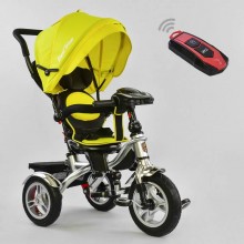 Детский трехколесный велосипед Best Trike 5890 - 7019 Музыкальная панель поворотное сидение Желтый