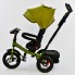 Детский трехколесный велосипед Best Trike 6088 F - 3110 Поворотное сидение Пульт Сумка для мелочей Зеленый