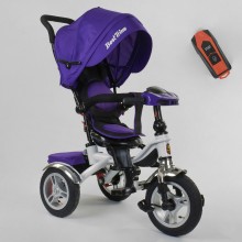 Детский трехколесный велосипед Best Trike 5890/85-975 Музыкальная панель c USB поворотное сидение Фиолетовый