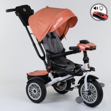 Детский трехколесный велосипед Best Trike 9288 В - 4716 музыкальная панел Ремень безопасности Страховочный бампер Оранжевый