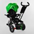 Детский трехколесный велосипед Best Trike 6088 F - 1990 Поворотное сидение Пульт Сумка для мелочей Белый с зеленым