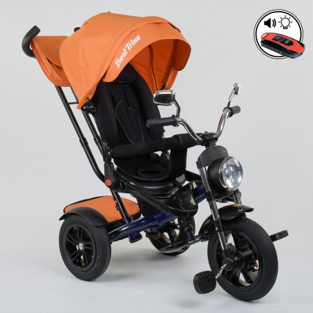 Детский трехколесный велосипед Best Trike 4490 - 2903 пульт включения звука и света Оранжевый
