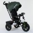 Детский трехколесный велосипед Best Trike 9500 - 2265 музыкальная панел Ремень безопасности Поворотное сиденье Белый с зеленым