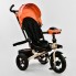 Детский трехколесный велосипед Best Trike 6088 F - 2230 Поворотное сидение Пульт Сумка для мелочей Бежевый с оранжевым