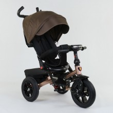 Детский трехколесный велосипед Best Trike 9500 - 2620 музыкальная панел Ремень безопасности Поворотное сиденье Коричневый