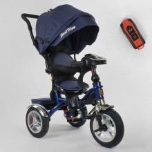 Детский трехколесный велосипед Best Trike 5890/83-067 Музыкальная панель c USB поворотное сидение Синий