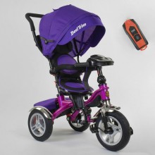 Детский трехколесный велосипед Best Trike 5890/81-540 Музыкальная панель c USB поворотное сидение Фиолетовый
