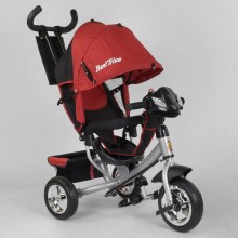 Детский трехколесный велосипед Best Trike 6588 - 24-545  поворотное сиденье LED фара Сигнализация Красный
