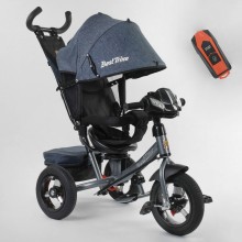 Велосипед трехколесный детский Best Trike 7700 В / 73-019 музыкальная фара с USB поворотное сиденье Серый