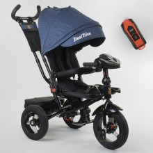 Детский трехколесный велосипед Best Trike 6088 F - 09-504 свето-звуковые эффекты, пульт Синий