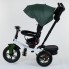 Детский трехколесный велосипед Best Trike 9500 - 2265 музыкальная панел Ремень безопасности Поворотное сиденье Белый с зеленым