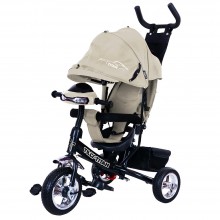 Детский трехколесный велосипед TILLY Titan T-348 фара, звуковые эффекты Серый