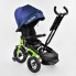 Детский трехколесный велосипед Best Trike 6088 F - 02-940 поворотное сиденье Пульт Салатовый с синим