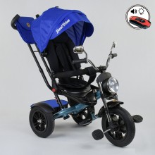 Детский трехколесный велосипед Best Trike 4490 - 2761 пульт включения звука и свет Синий