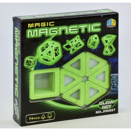 Магнитный конструктор Magic Magnetic JH 6897 (14 деталей) 