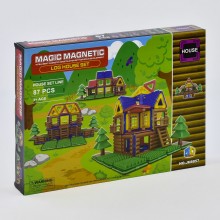 Магнитный конструктор Magic Magnetic JH 8857 "Коттедж", 87 деталей