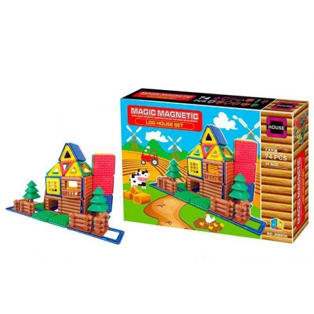 Магнитний конструктор Magic Magnetic JH 8856 (74 детали)
