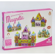 Магнитный конструктор Magnetic AQ - 734 "Замок"  (100 деталей)