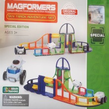 Магнитный конструктор Magformers LQ644/45. Трек с машинкой Oridginal