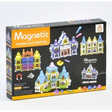 Магнитный конструктор Magnetic AQ - 906"Замок"  (75 деталей)