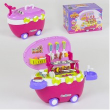 Игровой набор FunToy 668-45 Барбекю с звуковыми и световыми эффектами 40 предметов Красный