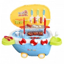 Игровой набор Fun Toy 668-46 Барбекю с звуковыми и световыми эффектами 40 предметов Синий