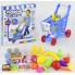 Тележка детская Bei Di Yuan Toys 922-10 с вращающимися колесиками и продуктами Синий