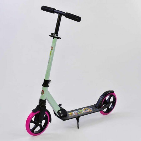 Самокат Best Scooter 00098 "Speed" двухколесный. Складной. Колеса полиуретановые с подшипниками АВЕС 7. Бирюзовый (00098А)