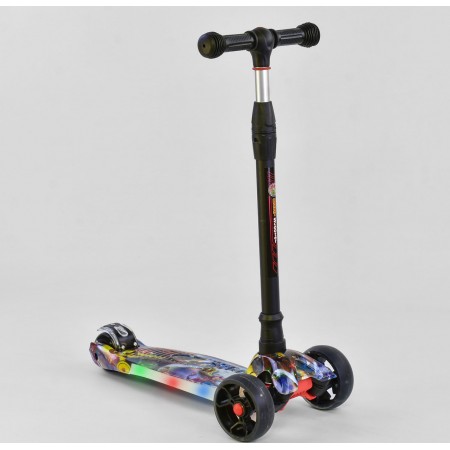 Самокат  Best Scooter UL - 34822 S трехколесный, колеса и платформа со светом.(34822 S-А)