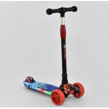 Самокат трехколесный Best Scooter UL - 10233 S. Колеса из полиуретана. Подсветка колес и платформы. (10233 S -А)