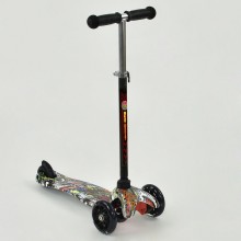 Самокат Best Scooter MINI 779-1234 трехколесный. Колеса поулиретановые с подсветкой. Подшипники типа ABEC-7. Черный. (779-1234 А)
