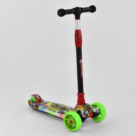 Самокат Best Scooter UL - 88119 S трехколесный. Колеса из полиуретана. Подсветка колес и платформы. (88119 S -А)  