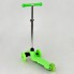 Самока Best Scooter MINI 466-112 трехколесный. Колеса из полиуретана с подшипниками типа ABEC-7, при езде светятся. Салатовый (466-112 А)