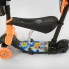 Самокат триколісний Best Scooter 78266 Колеса поліуретан Батьківська ручка Чорно-помаранчевий 