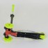 Самокат триколісний Best Scooter А 24651 / 779-1393 Сумний кермо Колеса поліуретан Графіті салатовий