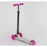 Самокат триколісний Best Scooter Maxi А 24652 / 779-1396 Зємне кермо Колеса поліуретан Білий з Рожевим