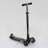 Самокат триколісний Best Scooter MAXI А 24662 / 779-1311 Колеса PU світяться Чорний космос