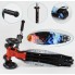 Самокат трехкодесний Best Scooter A 25769 / 779-1517 Колеса з підсвічуванням Поліуретан Вогонь і Лід