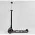 Самокат трехкодесний Best Scooter A 25771 / 779-1512 Колеса з підсвічуванням Поліуретан Чорно-білий