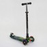 Самокат триколісний Best Scooter MAXI А 25462 / 779-1317 Колеса PU світні Чорний з зеленим