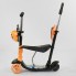 Самокат триколісний Best Scooter 78266 Колеса поліуретан Батьківська ручка Чорно-помаранчевий 